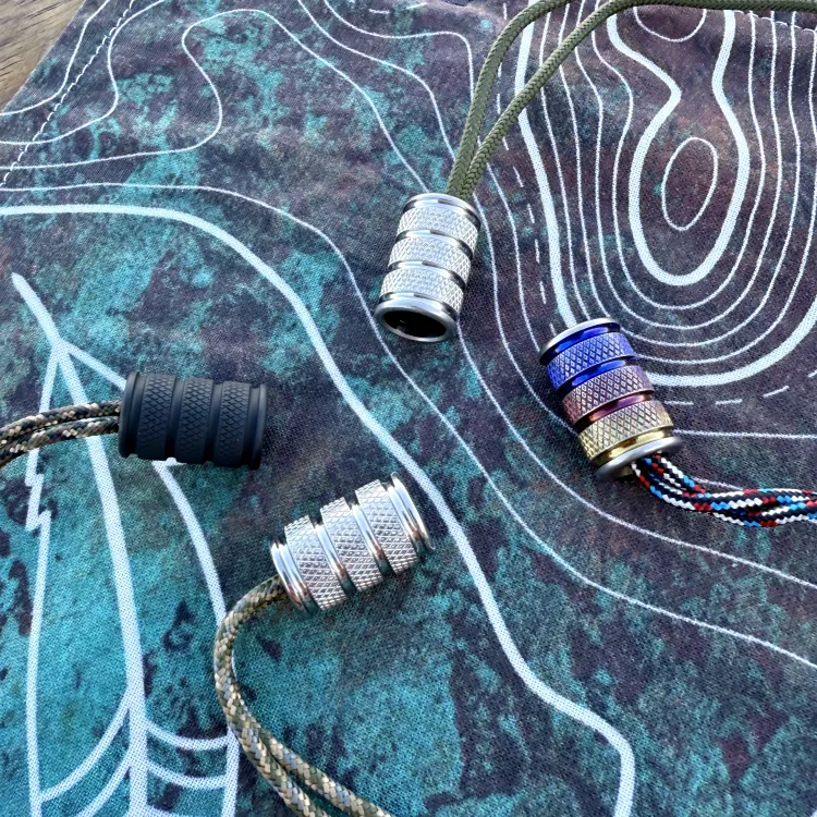 Knurling Titanium Bead